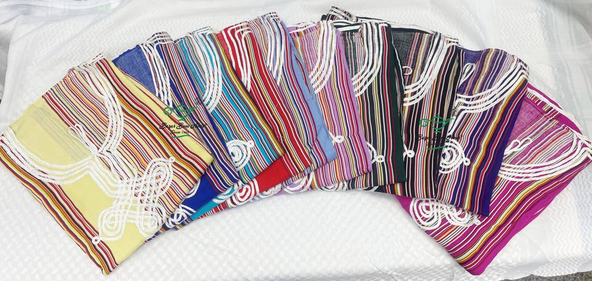 Hecho a mano - Vendita all'ingrosso Camicetta - Donna - Gandoura a righe1