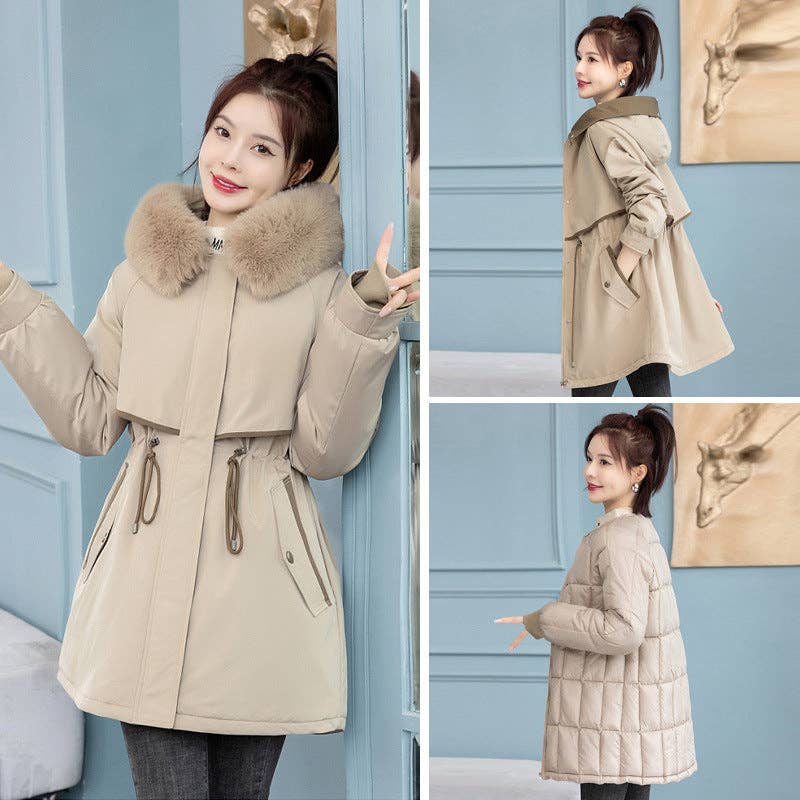Marayn - Wholesale Parka - Women's - Chic 2025 Detachable Liner MidLength Winter Parka20
