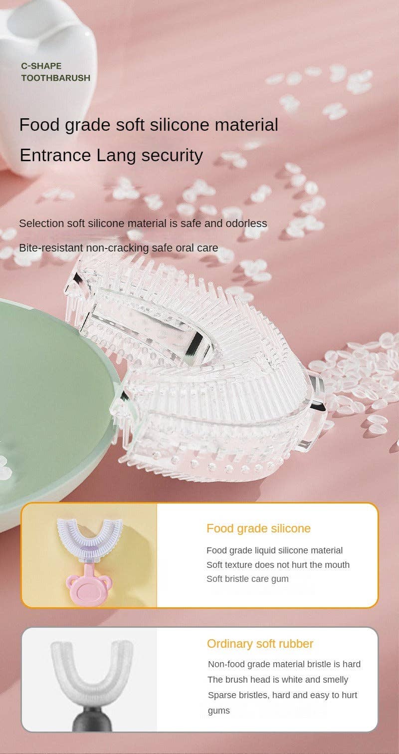 Mix Match Colors Soft Baby Tooth Brush U Shape for wholesale on Faire5