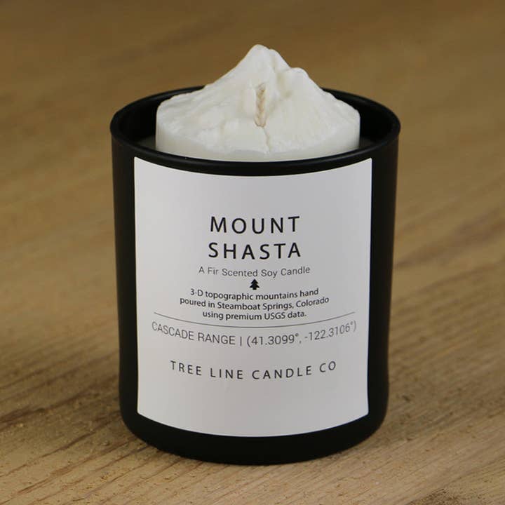Mount Shasta Candle for wholesale by Tree Line Candle Co