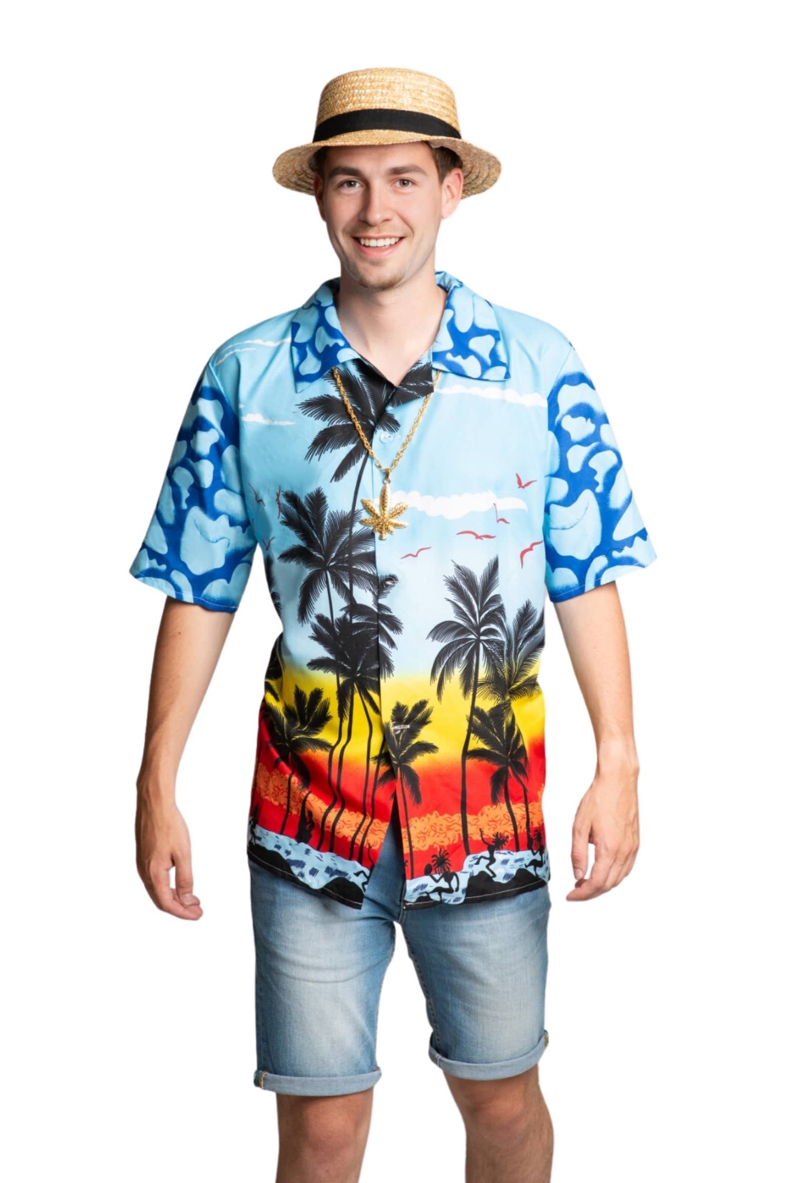 Partychimp - Wholesale Button Down Shirt - Men's - Hawaii Shirt Paradise1
