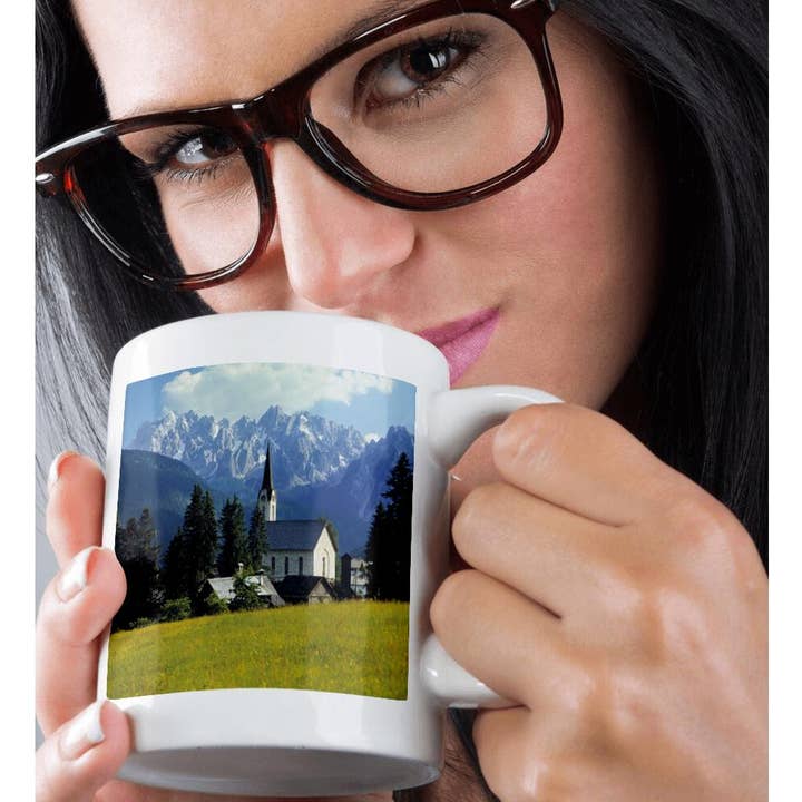 3dRose - Wholesale Coffee Mug - 3dRose, Austria, Gosau, Dachstein Alps, Spire of the church -EU03 RER0027 - Ric Ergenbright, Mug9