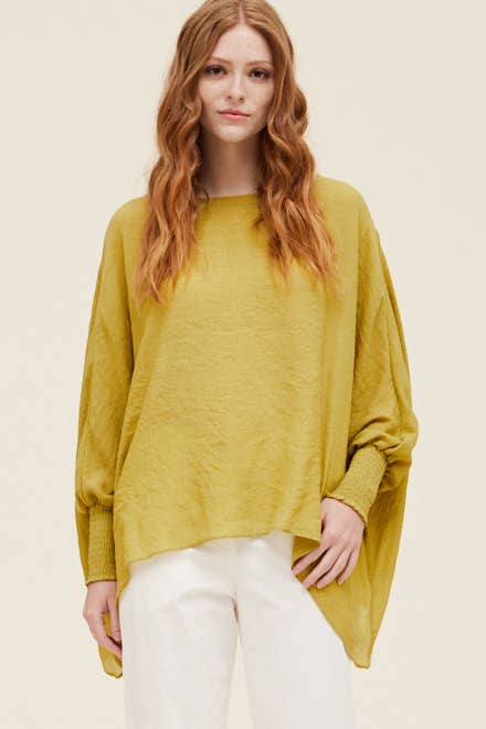 Grade & Gather - Vente Chemisier – femme - 40250PP - BLOUSE À MANCHES SMOCKÉES11