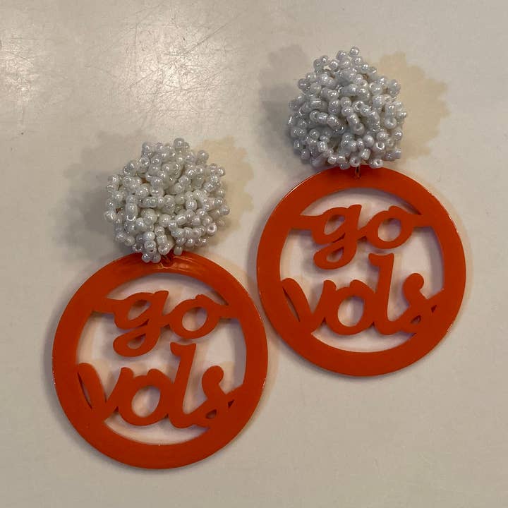 Orecchini College Game Day Tennessee Vols per la vendita all'ingrosso da parte di ALLIE JUNE