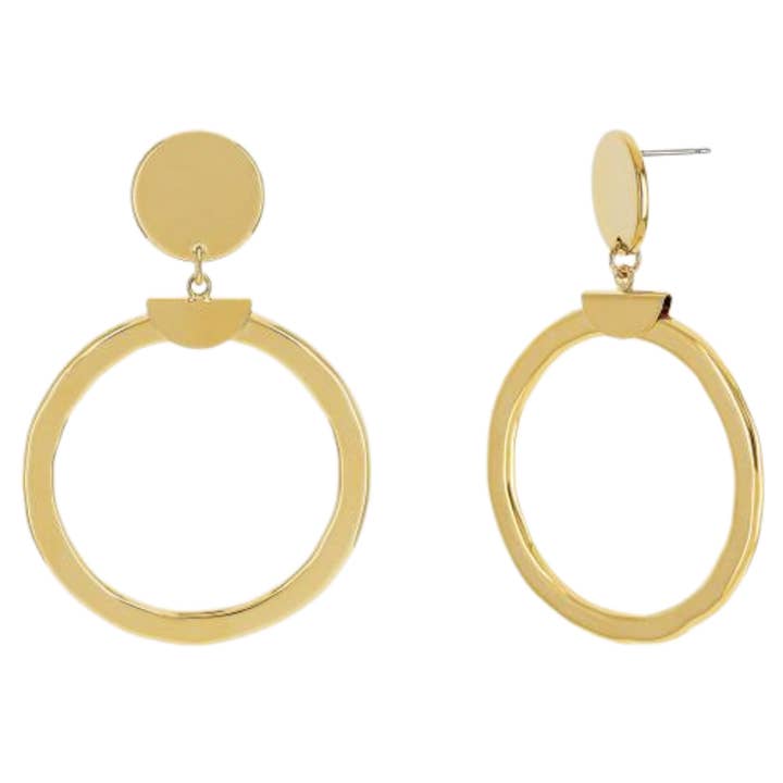 Brincos circulares abertos e largos por atacado de Morana