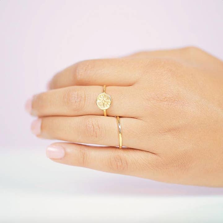 Katie Dean - Wholesale Band/Stacked Ring - Eight Pointed Star Ring1