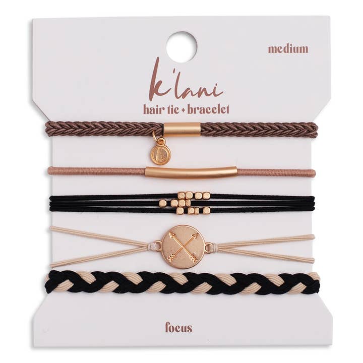 K'Lani hair tie bracelets - Wholesale Jewelry Set - Focus Hair Tie Bracelets