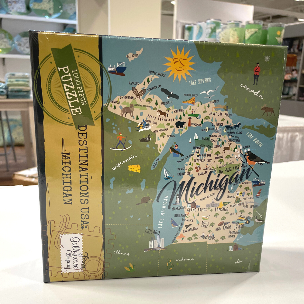 Galleyware - Wholesale Puzzle - Adult - Michigan 1000 Piece Jigsaw Puzzle1
