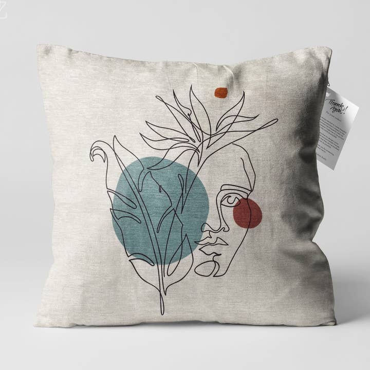 Abstrakte pudebetræk | Dobbeltsidet | Muligheder i flere størrelser for engroshandel hos OyzShop