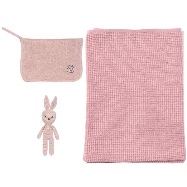 Pink Set with Rabbit for wholesale by Baboo