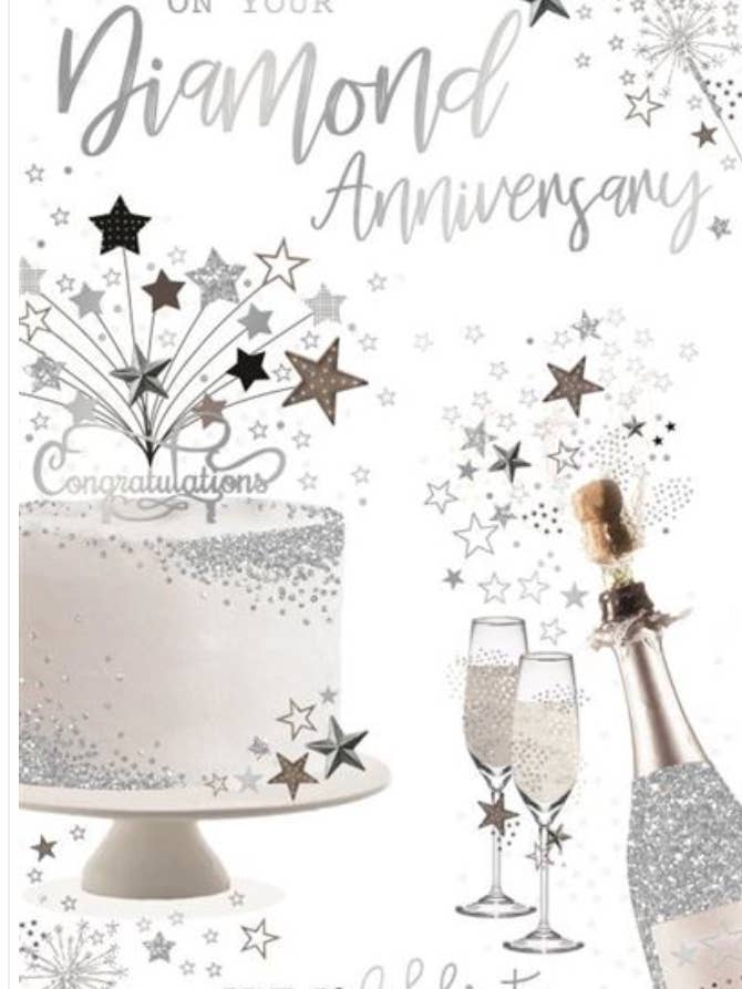 anniversaire de diamant pour la vente par Kingfisher Cards