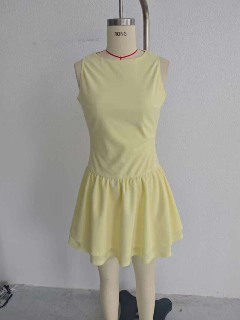 Hope & Sunshine – wholesale Klänning - Dam – Damernas enfärgade miniklänning9