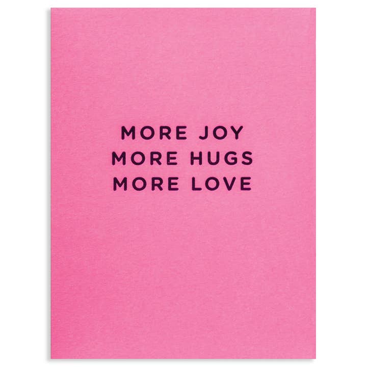 Calypso Cards LLC - Wholesale Love Card - MORE JOY | LAGOM BLANK CARD