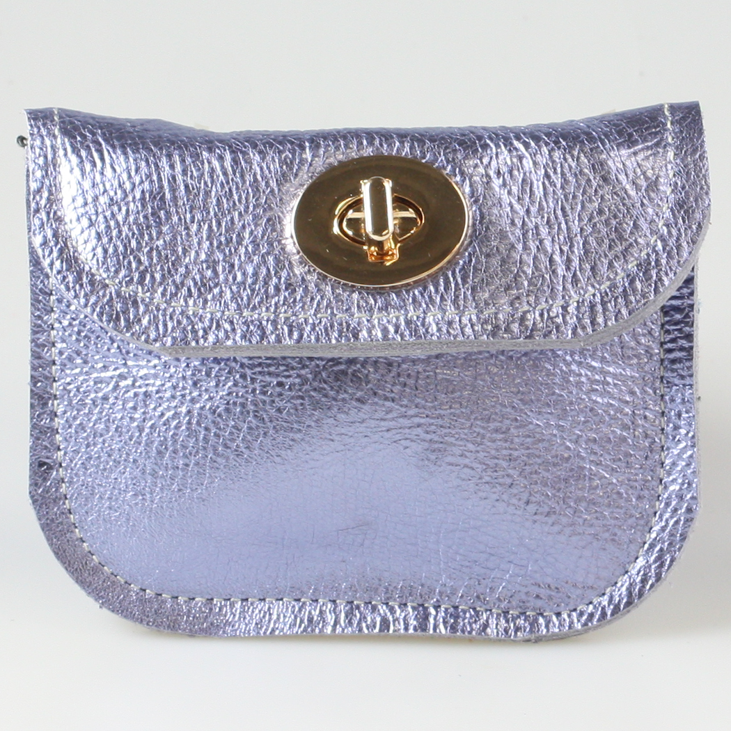 Zina Kao Exclusives - Wholesale Wallet - Women's - The Turnlock Metallic Leather Wallets: 3 sizes!12