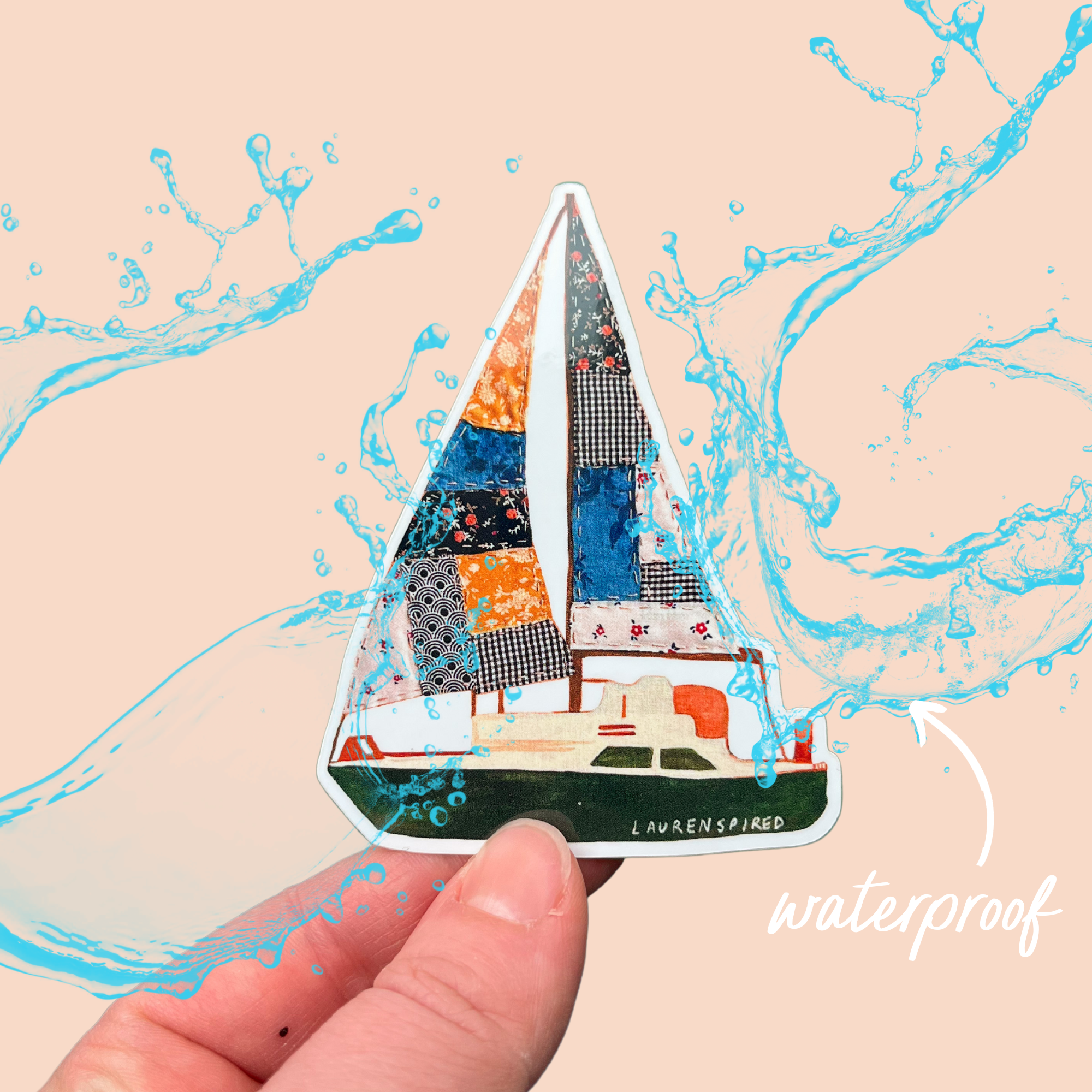 Laurenspired - Wholesale Sticker - Sailboat Vinyl Sticker, Boat Sticker, Nautical Stickers2