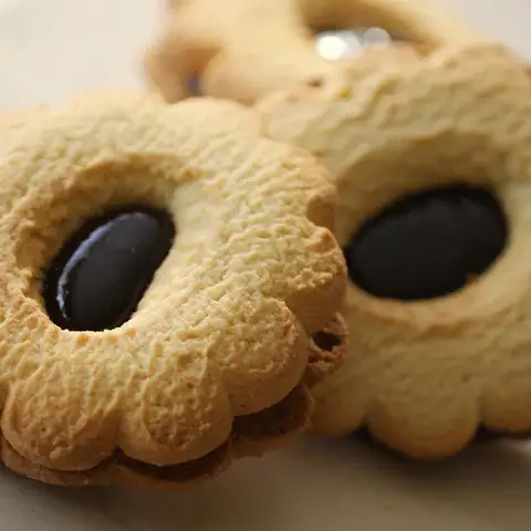 Long Island Candy Factory - Vendita all'ingrosso Biscotti - Joey's NY MiNi Clamshell Linzer Crostata e gelatina di lamponi 10oz1