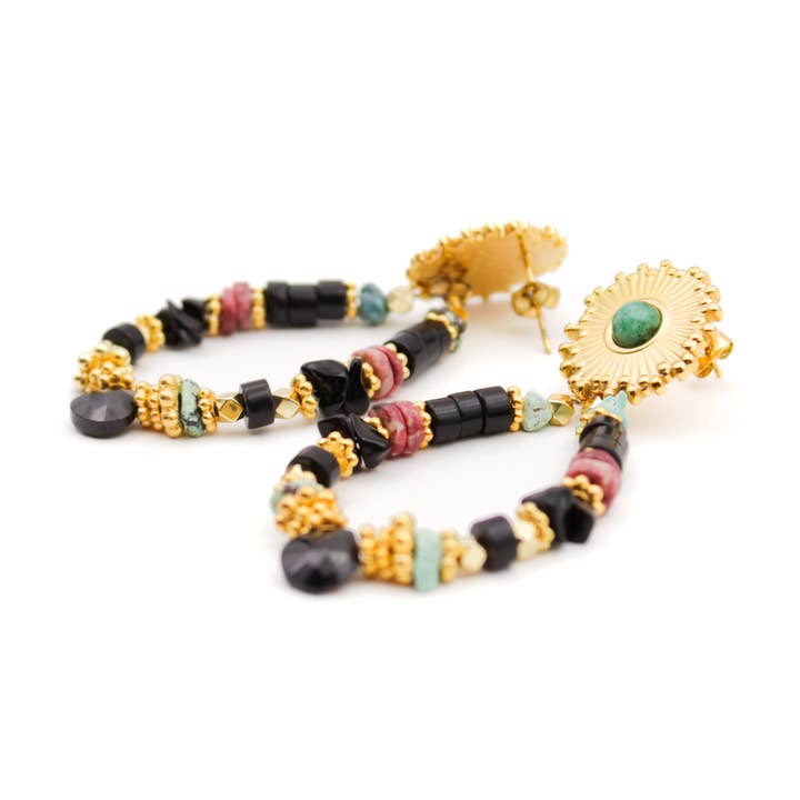 Orecchini a goccia heishi - ELSA per la vendita all'ingrosso da parte di L'Atelier des Dames