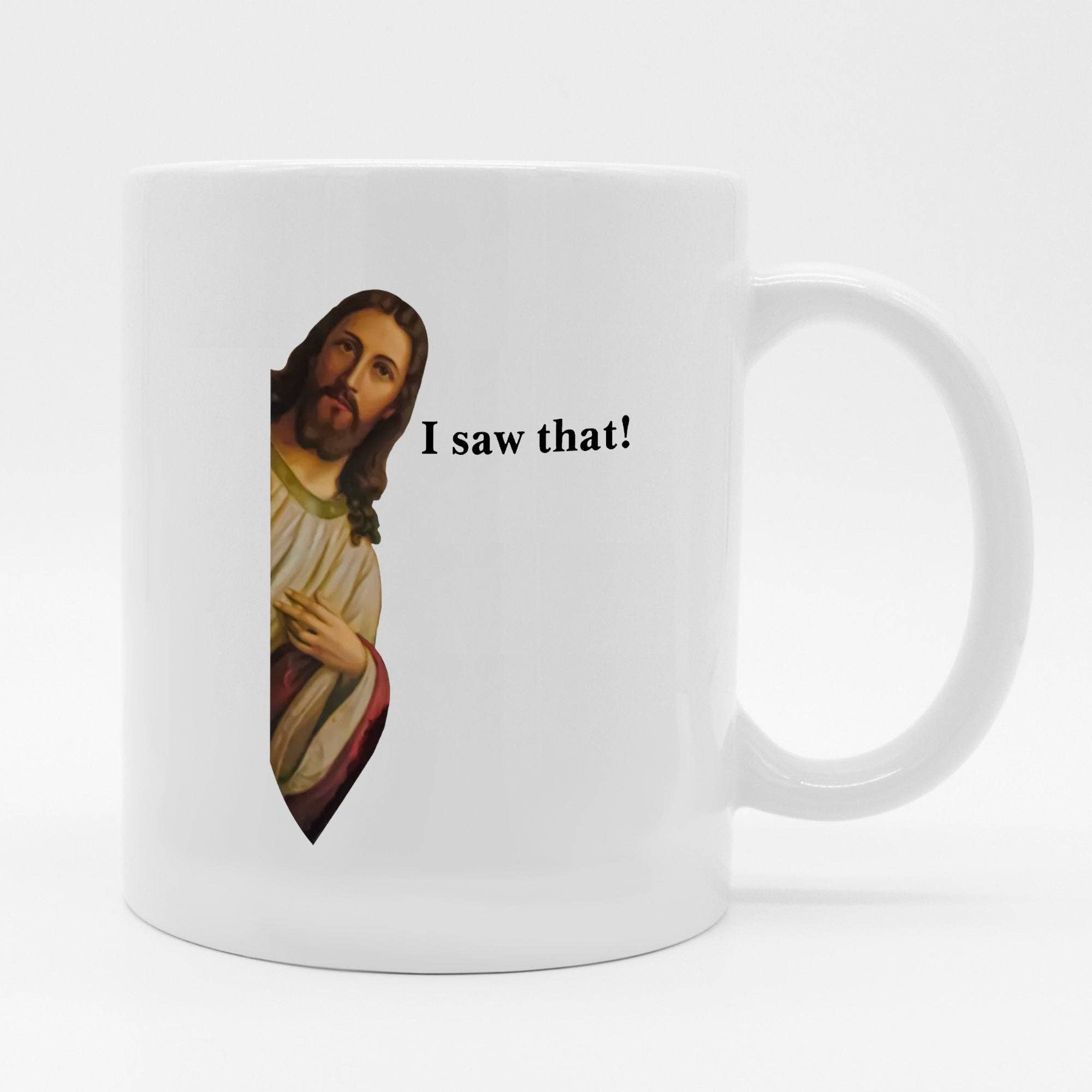 Sticker Bull - Wholesale Coffee Mug - Jesus I Saw That 11oz Coffee Mug4