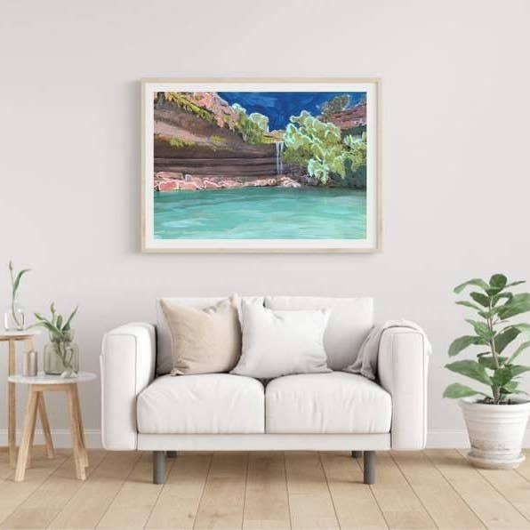 El Baker Art - Wholesale Art Print - Hamilton Pool Print2