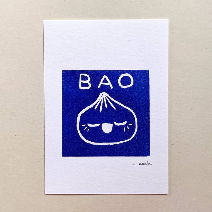Linogravure 10 cm x 15 cm (A6) - Bao pour la vente par beeb