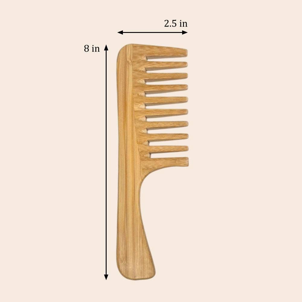 Bamboo Switch – wholesale Hair brush/comb – Bamboo Detangling Wide Comb | Haircare Bestseller1