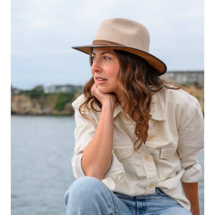 American Hat Makers – Fedora - Unissexo por atacado – Chapéu Fedora de Lã e Pele para Exterior - Summit39