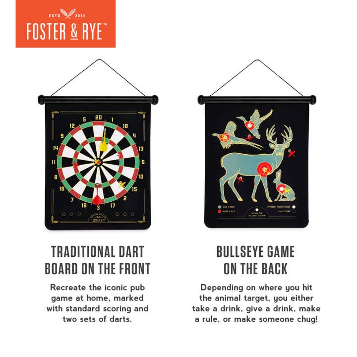Foster & Rye - Wholesale Board Game - Magnetic Dart Board5