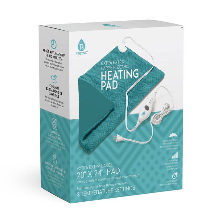 Pursonic – Engroshandel Varmepude – Elektrisk varmepude (20x24 tommer)0