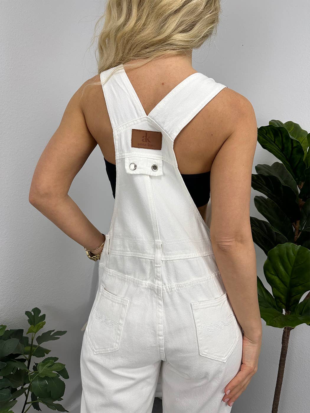 Anna Kaci Wholesale - Wholesale Overalls - Women's - Relaxed Fit Overalls with Adjustable Straps and Front Pocket1