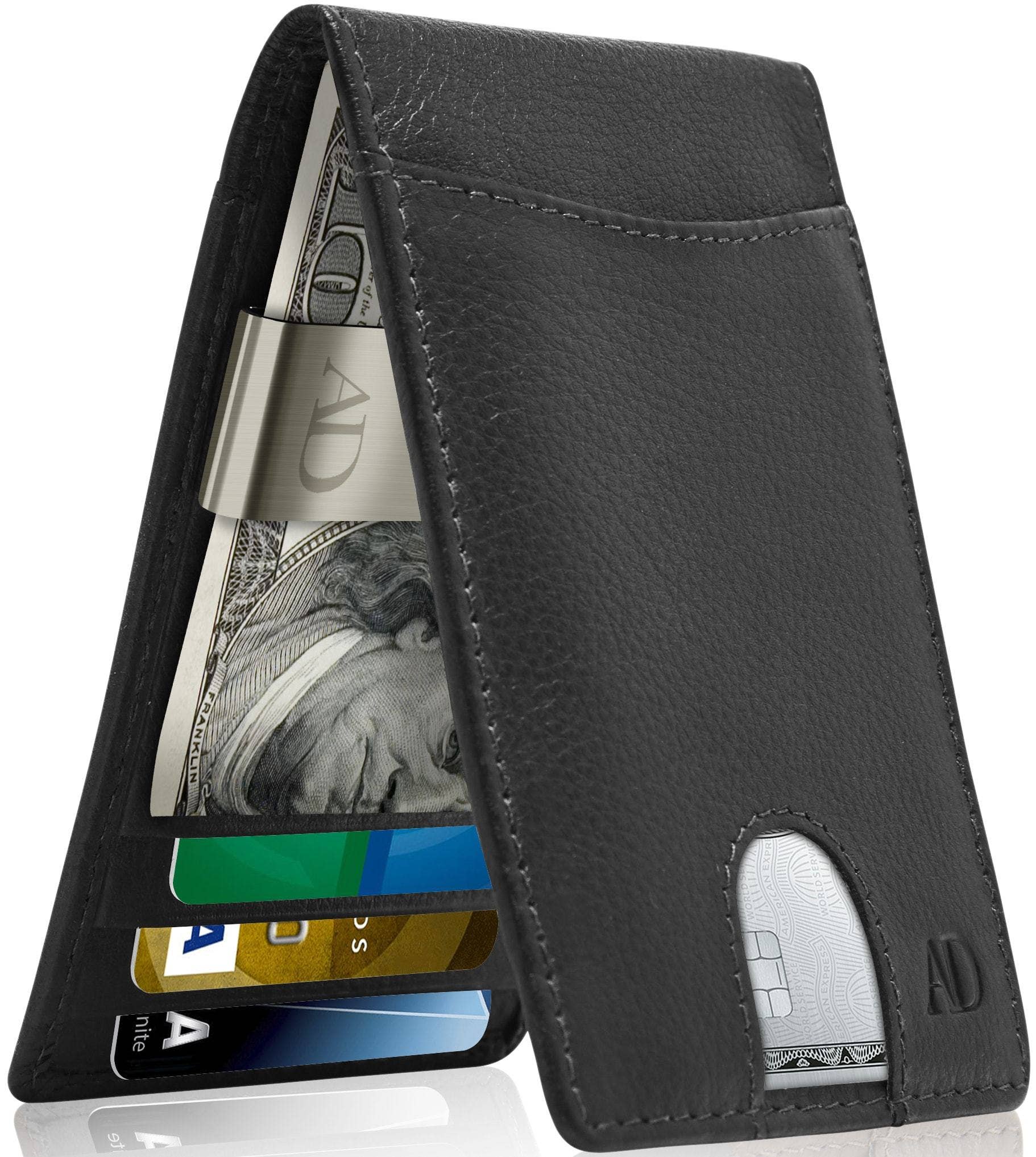 Access Denied Accessories - Wholesale Wallet - Men’s - Real Leather Wallets For Men Money Clip Bifold Wallet RFID7