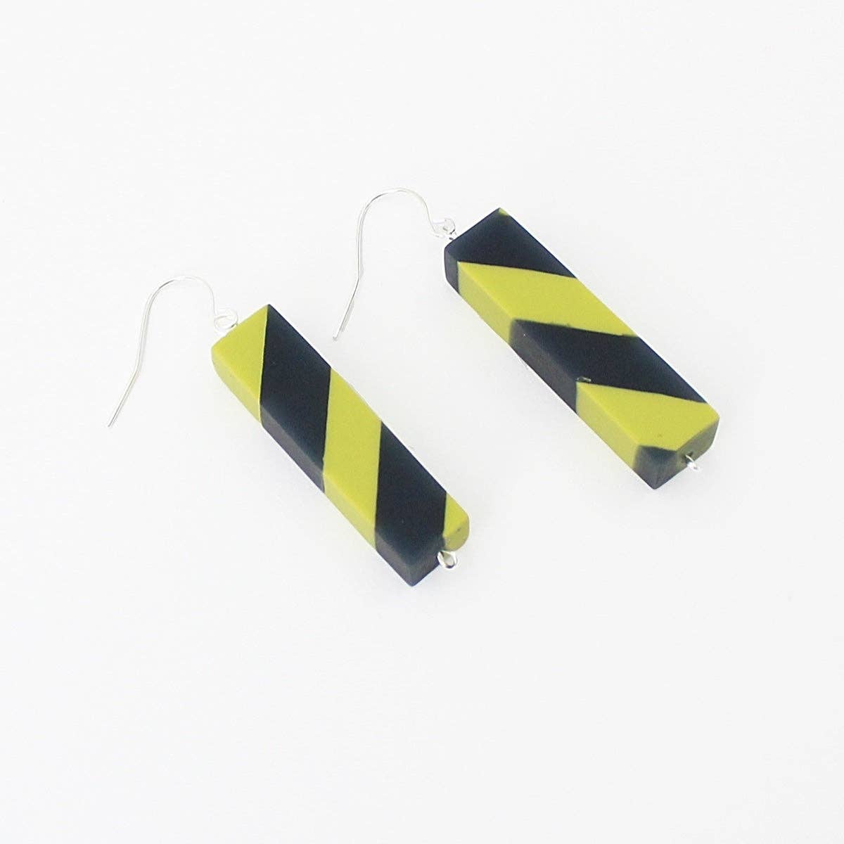 Sylca Designs - Wholesale Dangle Earrings - Navy and Lime Leah Earrings1