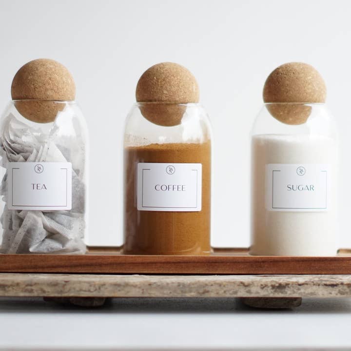 So At Nature - Wholesale Jar - Tea, Coffee, Sugar Glass Jars with Cork Ball Lid - Dryck 500ml1