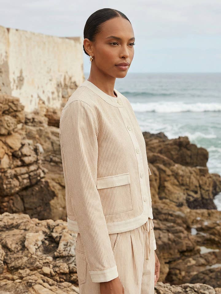 Veste Croppée Myra Contrast pour la vente par Fifteen Twenty