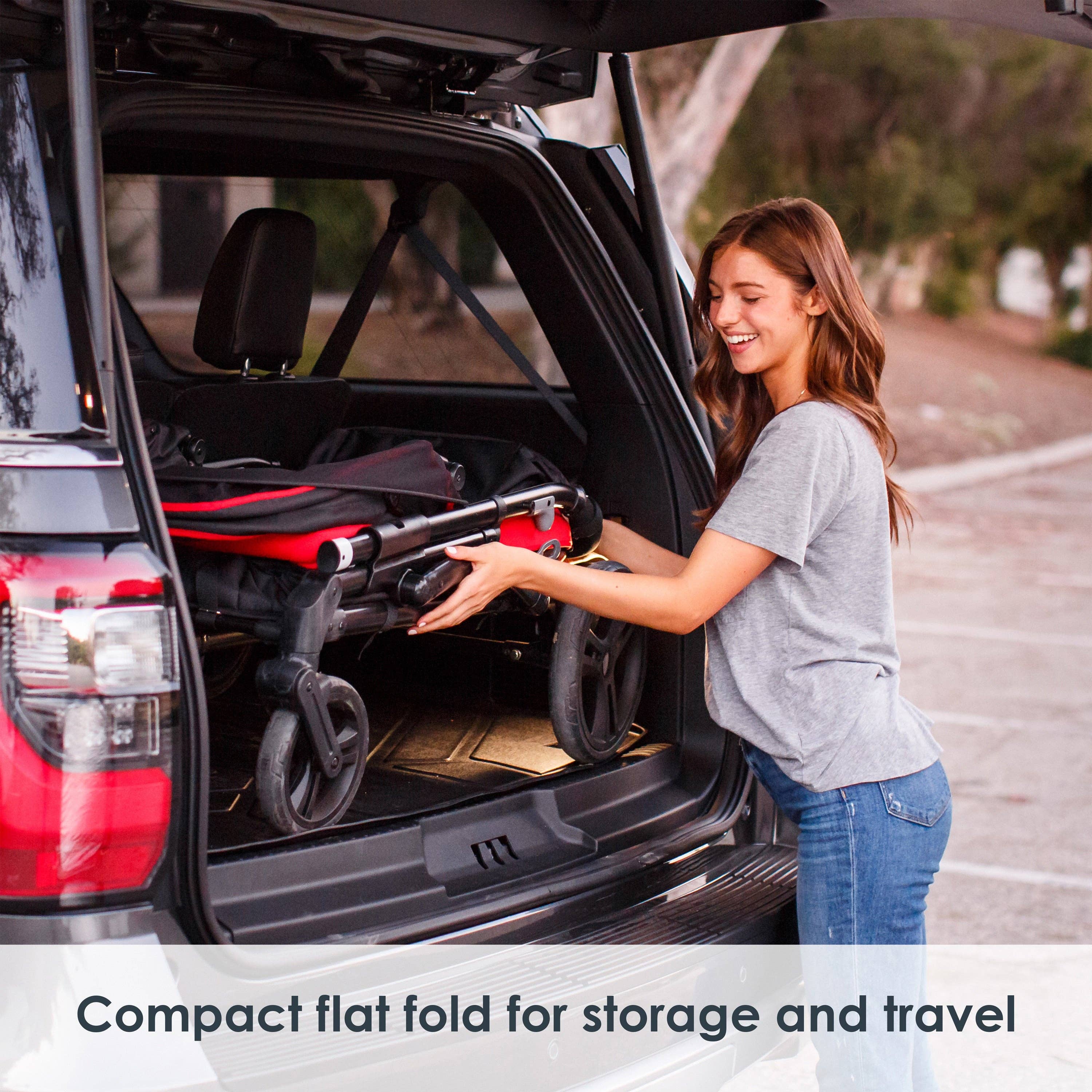 Baby Trend - Wholesale Stroller - Baby - Tour 2-in-1 Stroller Wagon - Mars Red (Walmart Exclusive)13