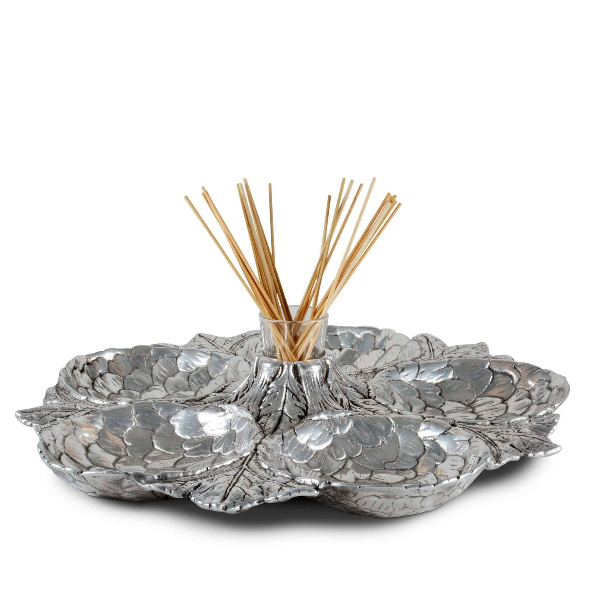 Arthur Court – wholesale Serving tray – Artichoke 5 Section Snack Tray3