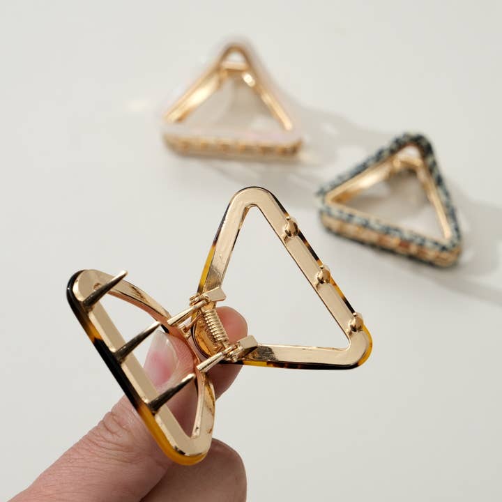 Assorted Amelie Core Classic Triangle Metal Claw Clip - Small for wholesale on Faire4