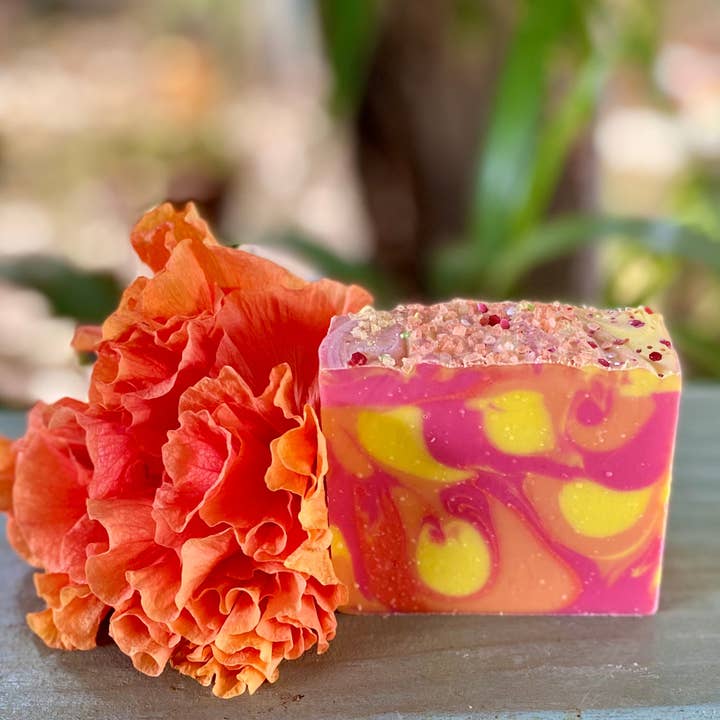 Passion Orange Guava for wholesale by Saltwater Artisan Soaps