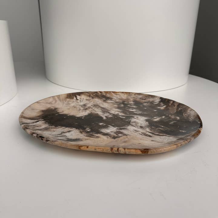 Office Objets - Wholesale Decorative Plate/Dish/Bowl - Very large catchall or dish in petrified wood27