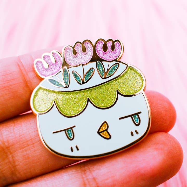 Shark City Slicker - Wholesale Lapel Pin/Button - Flower Kappa - Enamel Pin1