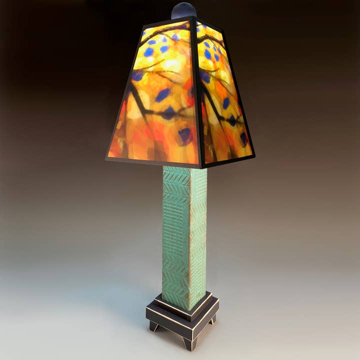 Macone Clay / Spooner Creek - Wholesale Accent/Desk Lamp - X - Stained Tree Lamp7