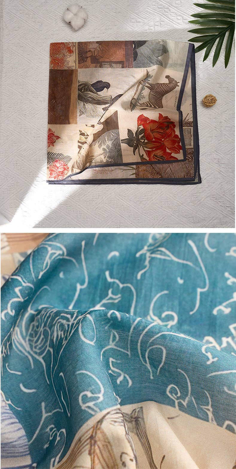 Marayn - Vendita all'ingrosso Sciarpa - Donna - Sciarpa in Misto Seta Leggera Primavera Estate Versatile75