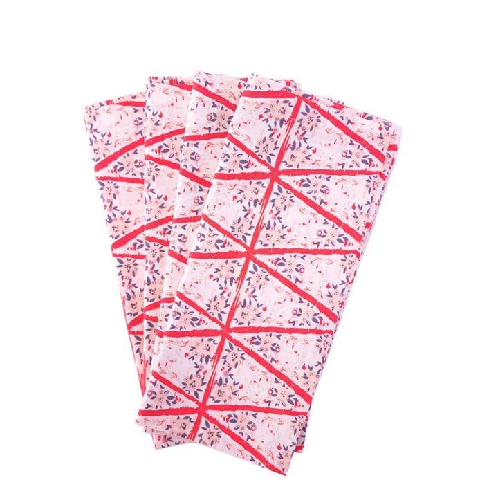 90 West Linen Co. - Wholesale Dinner & Cloth Napkin - Romantic Floral Cloth Napkins, Set of 412