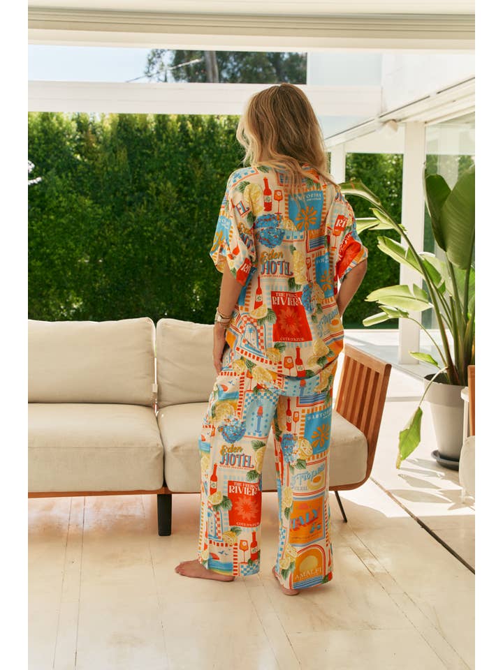 Jaase - Wholesale Pants - Women's - SUN LOUNGER PRINT CICI PANT
