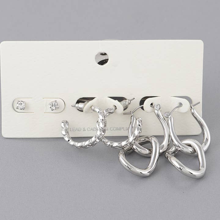 Multi Chain Earrings Set for wholesale by 3AM BY H&D ACCESSORIES