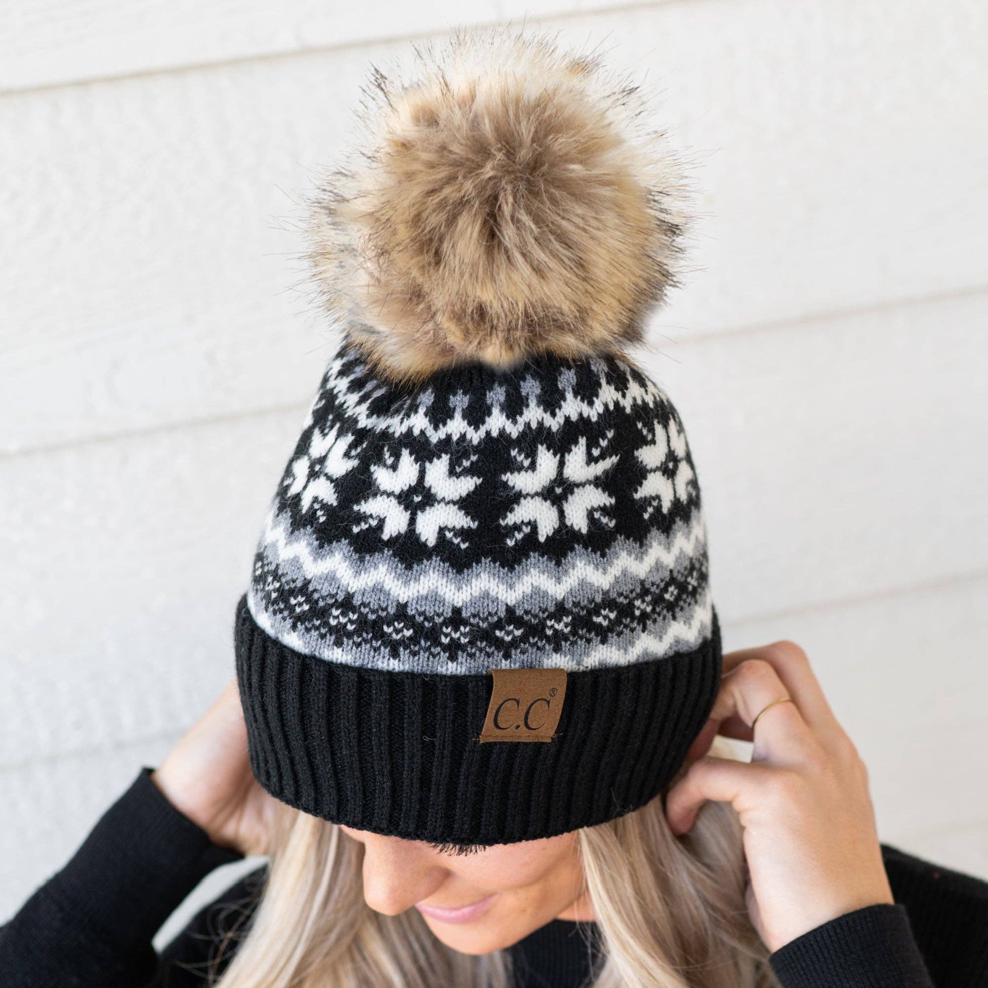 Truly Contagious - Wholesale Beanie - Women's - CC Nordic Fair Isle Beanie ( HAT-4029 )5