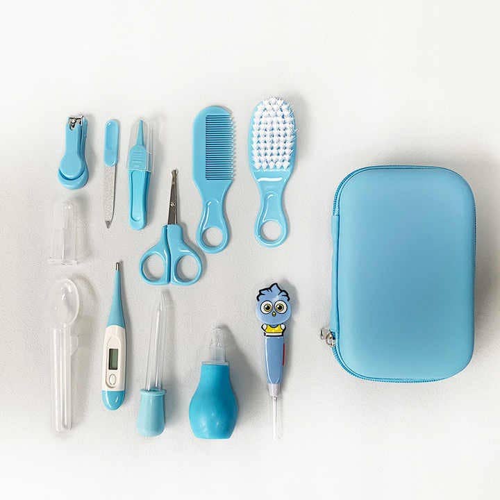 Blue High Quality Baby Grooming Kit Safety Care Set with Nail Sci for wholesale on Faire2