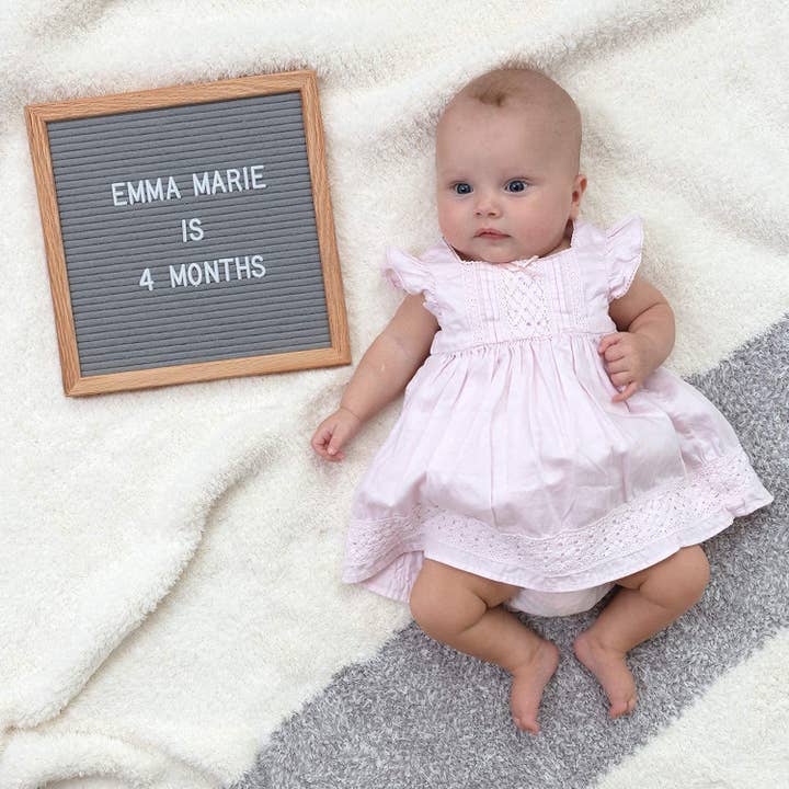 Felt Like Sharing - Wholesale Sign - Gray Felt Letter Board - 10x10 Inches