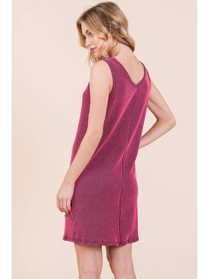 BOMBOM - Wholesale Dress - Women's - DA1576 RIB KNIT TANK DRESS 8