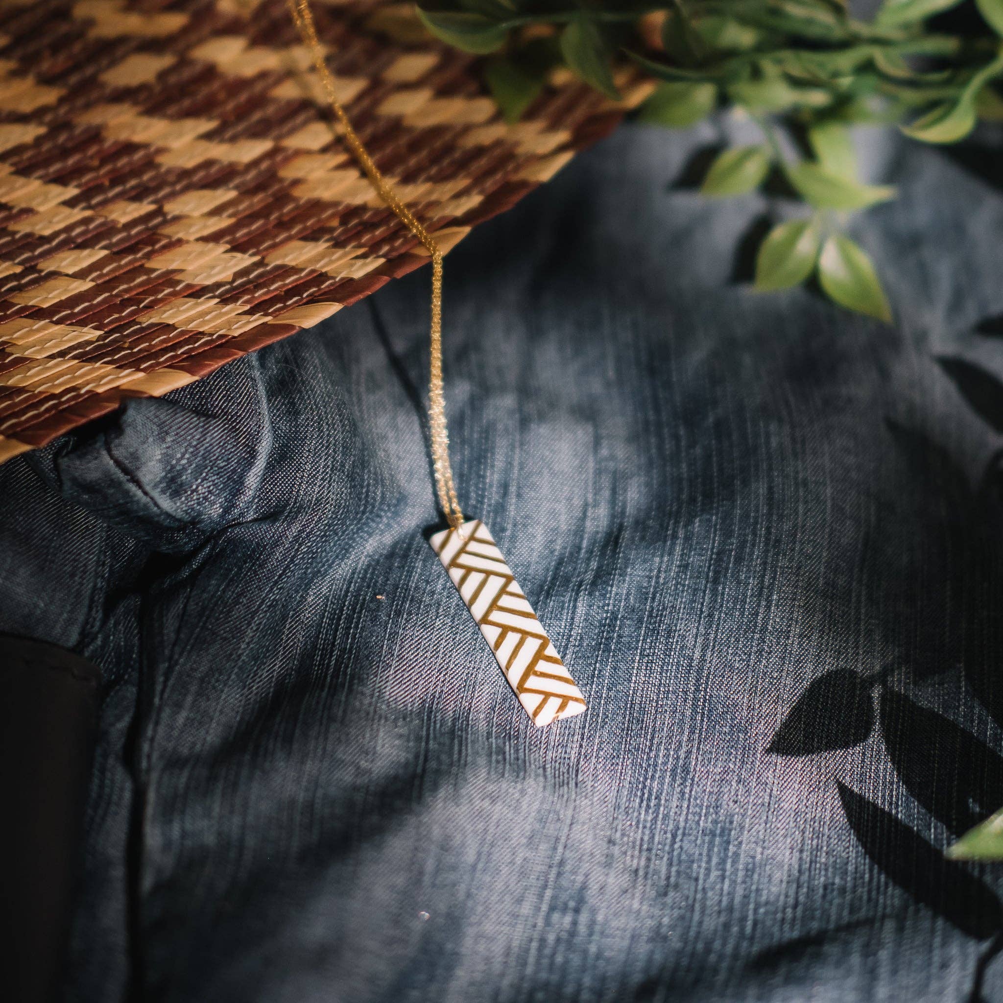 Remnant Studios - Wholesale Pendant/Charm Necklace - textured gold necklace3