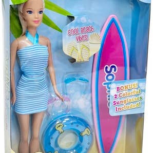 11 1/2 Inch Beach Going Doll for wholesale by Empire Discount